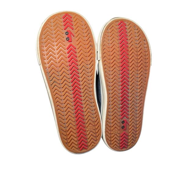 See Kai Run Girl 12.5 Kristin Chambray Denim Blue Pastel Rainbow Sneakers - Picture 10 of 12